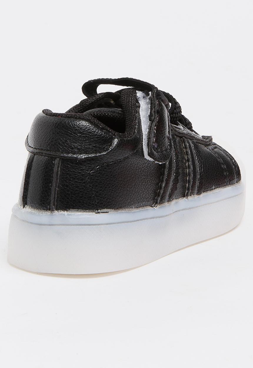Pop Candy - Boys Light up Sneakers Black