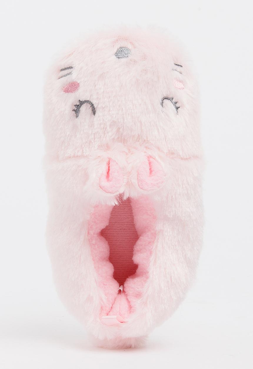 Pop Candy - Fluffy Bunny Slippers Pale Pink