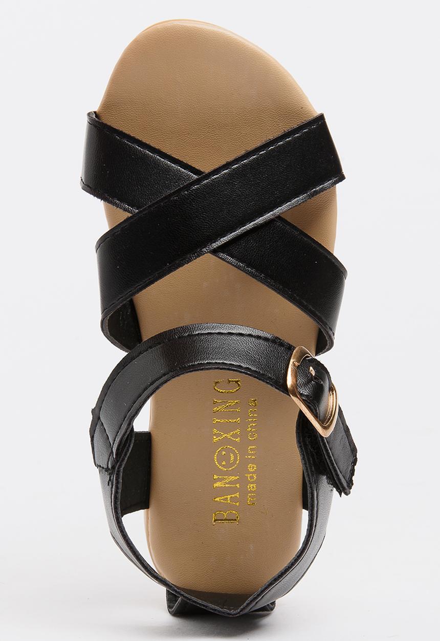 Pop Candy - Strappy Sandals Black