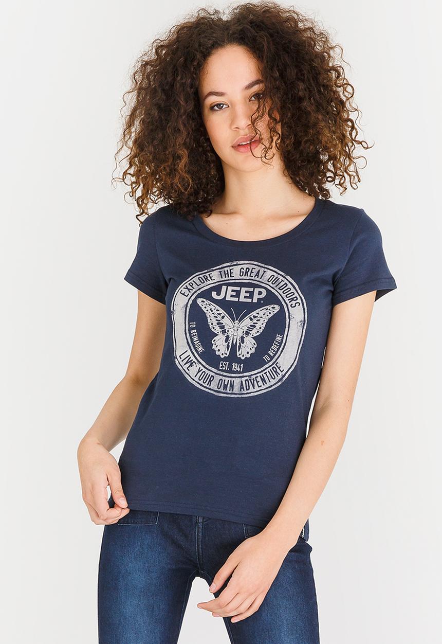 JEEP - Circle Logo Tee Navy
