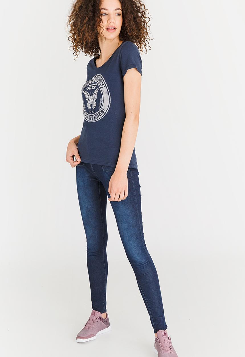 JEEP - Circle Logo Tee Navy