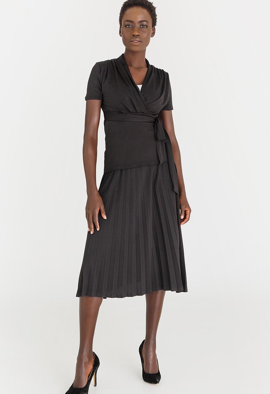 edit - Knit Workwear Top Black