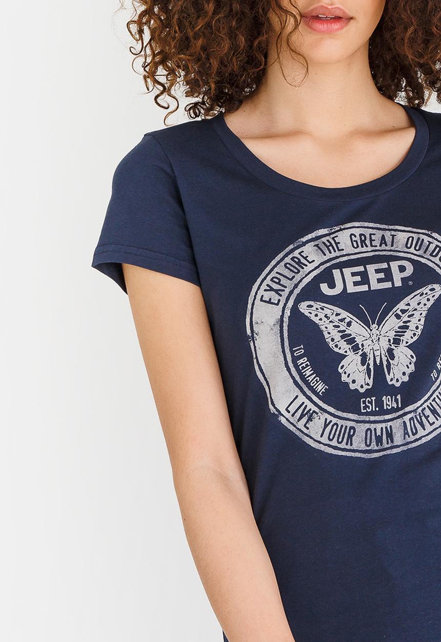 JEEP - Circle Logo Tee Navy