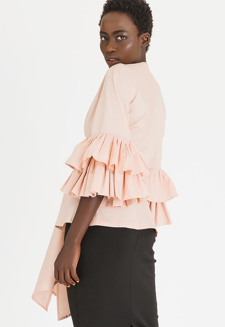 Sober - Masser Wrap Shirt Pale Pink