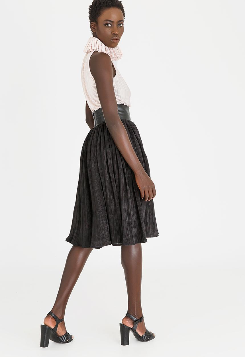 Sober - Asa Frill Neck Top Pale Pink