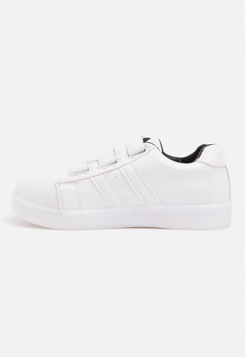Pop Candy - Boys Light up Sneakers White