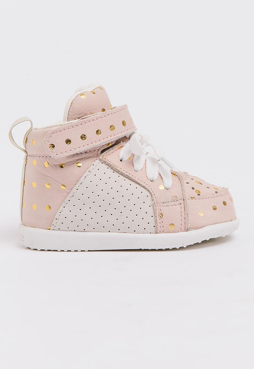 shooshoos - The Be All  High  Top Sneaker Pale Pink
