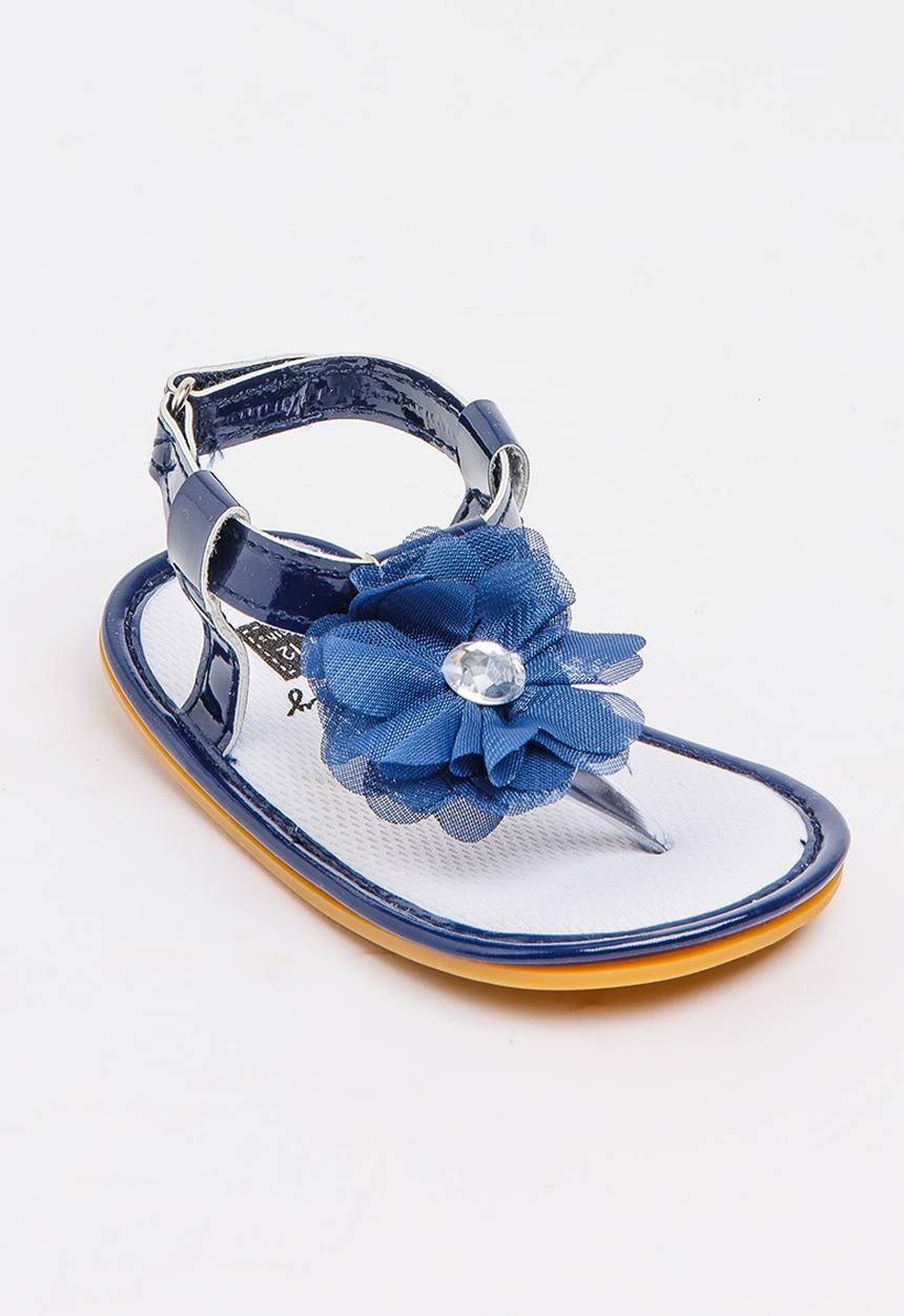 Pop Candy - Embellished Sandal Navy