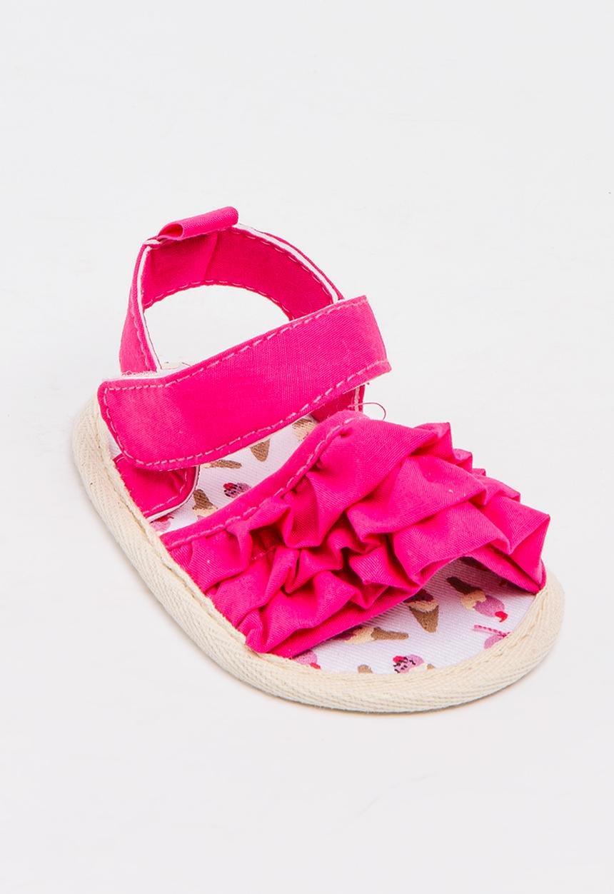 Pop Candy - Ruffle Sandal Mid Pink