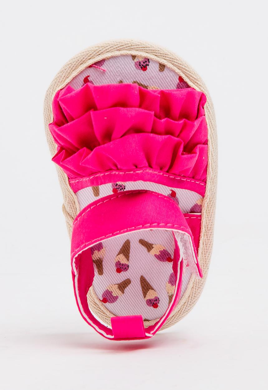 Pop Candy - Ruffle Sandal Mid Pink