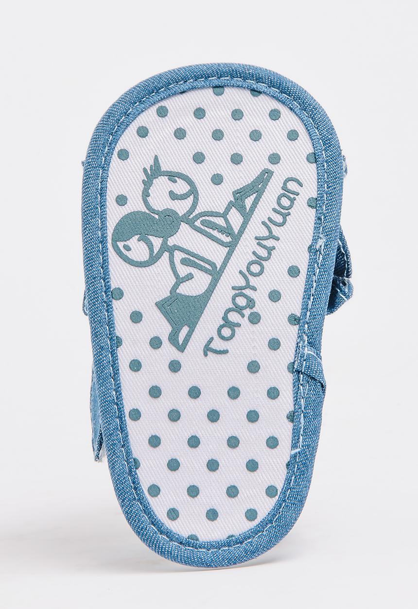Pop Candy - Denim Ruffle Sandal Dark Blue