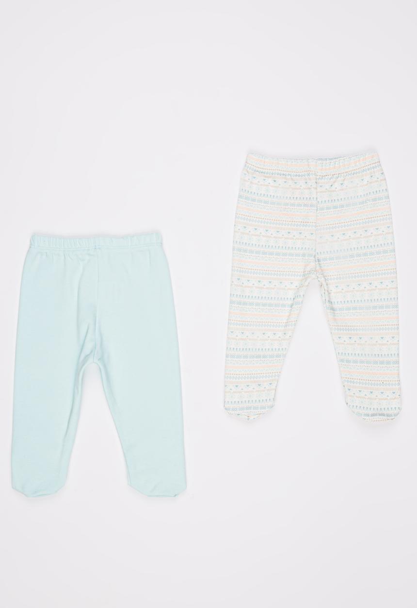 Baby Corner - 2 Pack Footed Pants Blue