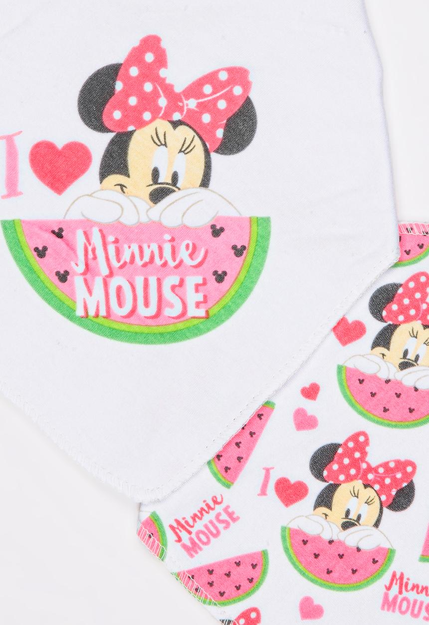 Character Baby - Minnie Mouse 2 Pack Bandana Bibs Mid Pink