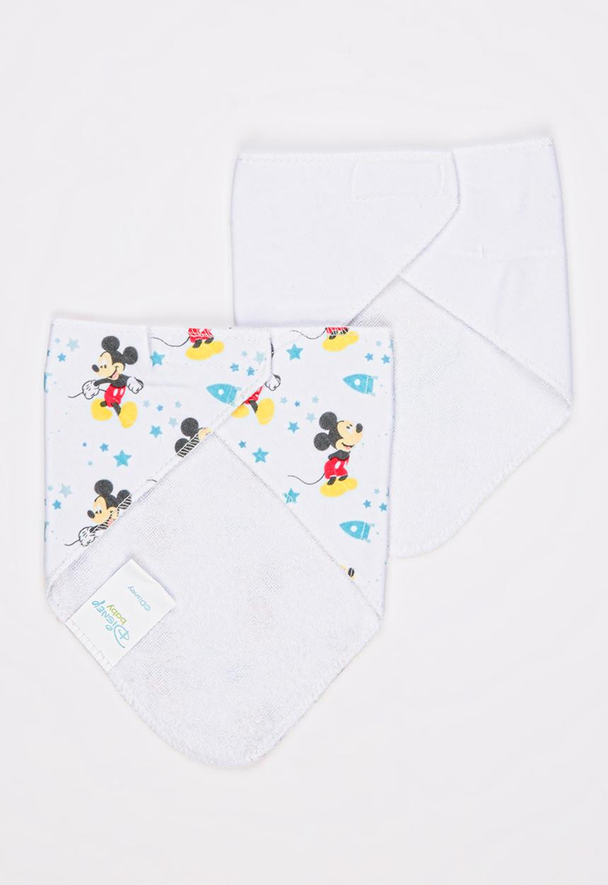 Character Baby - Mickey Mouse 2 Pack Bandana Bibs Blue