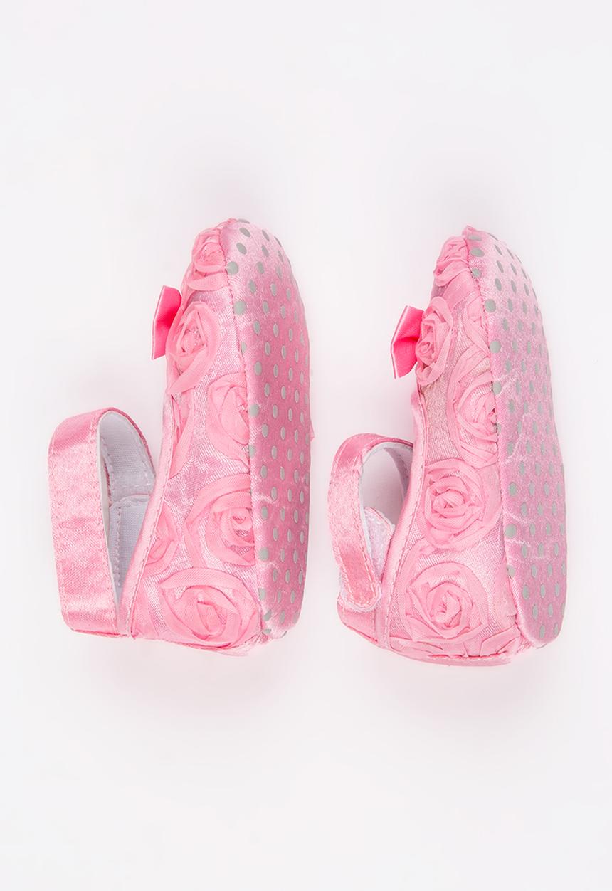 Pop Candy - Satin Pumps Pale Pink