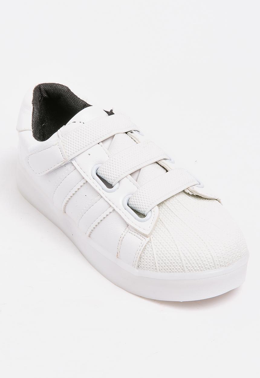 Pop Candy - Boys Light up Sneakers White