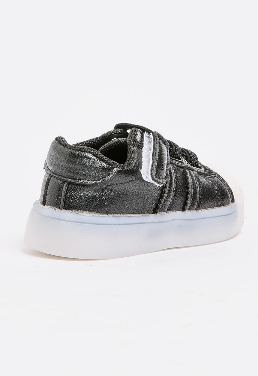 Pop Candy - Boys Light up Sneakers Black