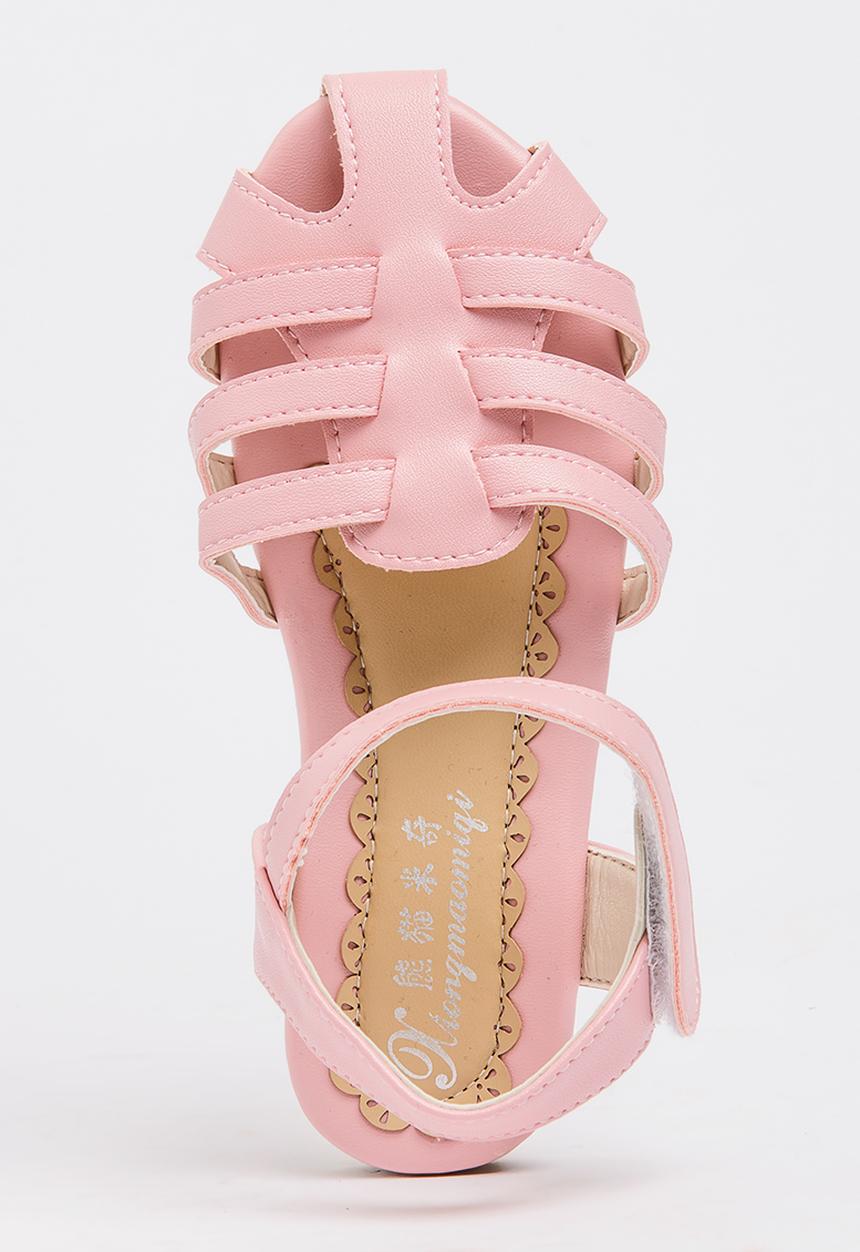 Pop Candy - Cage Sandals Pale Pink