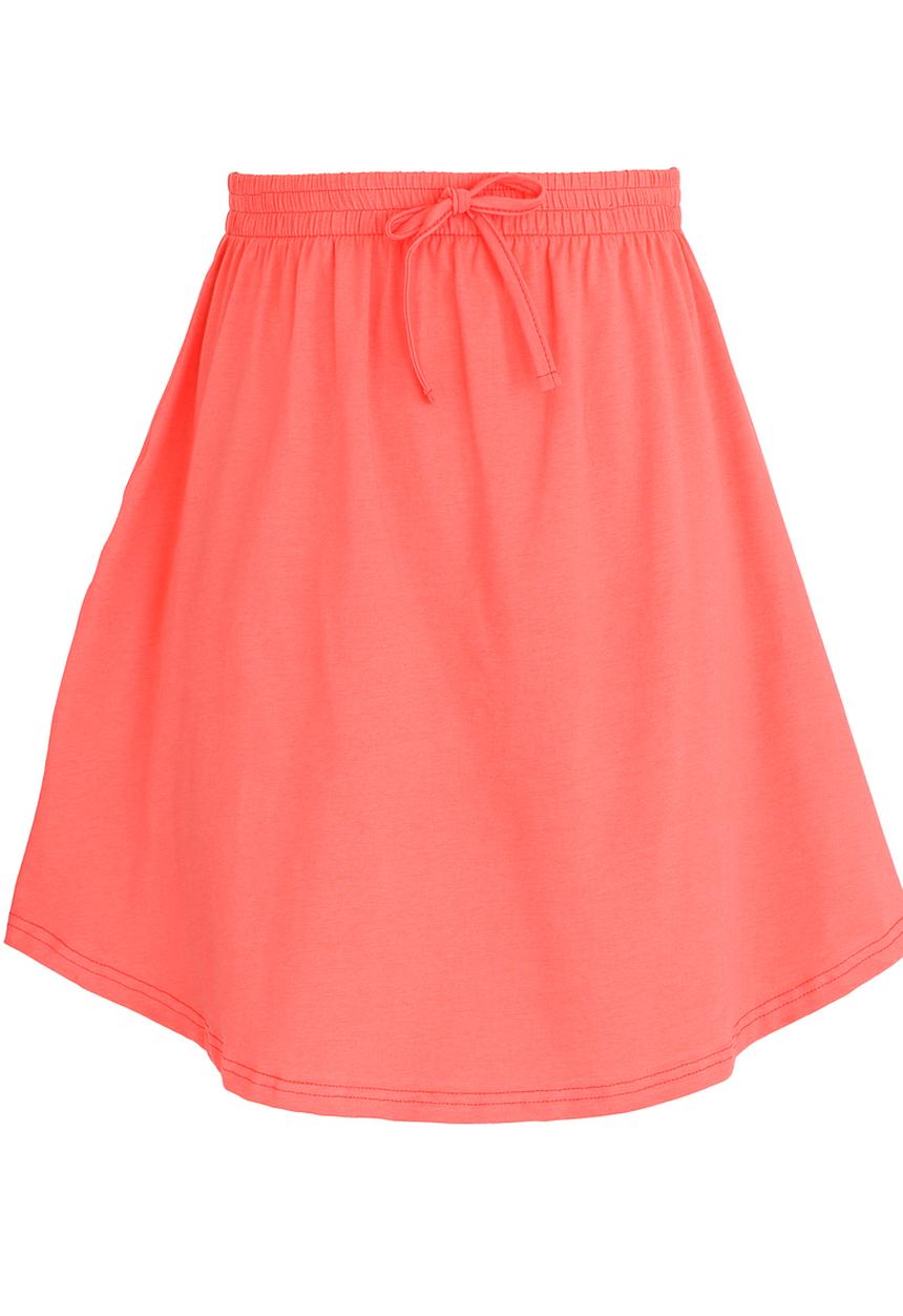 Rebel Republic - Knee Length Skirt Coral