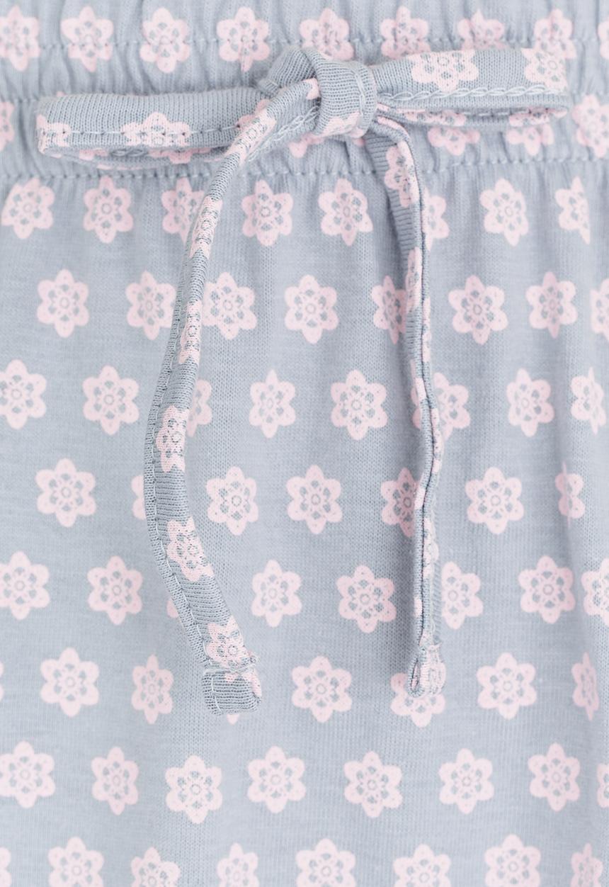 Rebel Republic - Knee Length Printed Knit Skirt Mid Grey