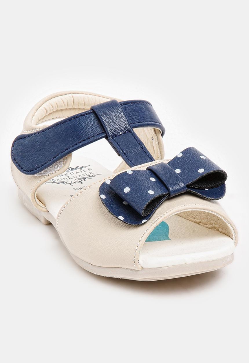 Pop Candy - Bow detail sandal - cream