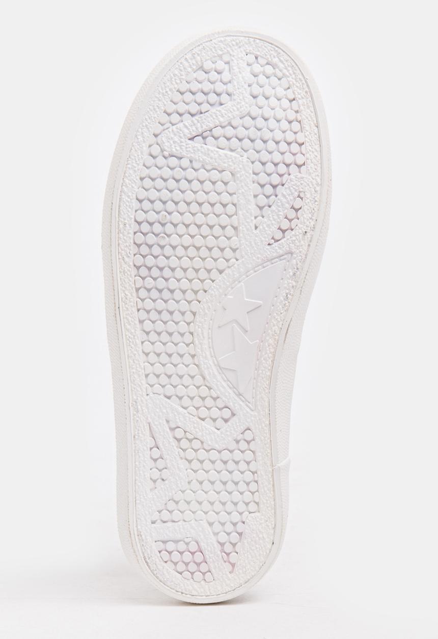 Pop Candy - Girls PU Slip On Sneakers White