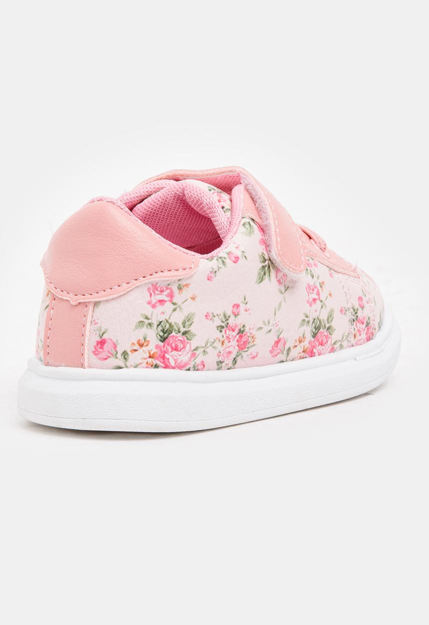 Pop Candy - Floral Printed Sneaker Pale Pink