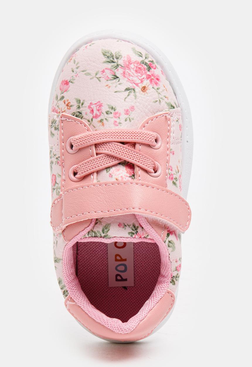 Pop Candy - Floral Printed Sneaker Pale Pink