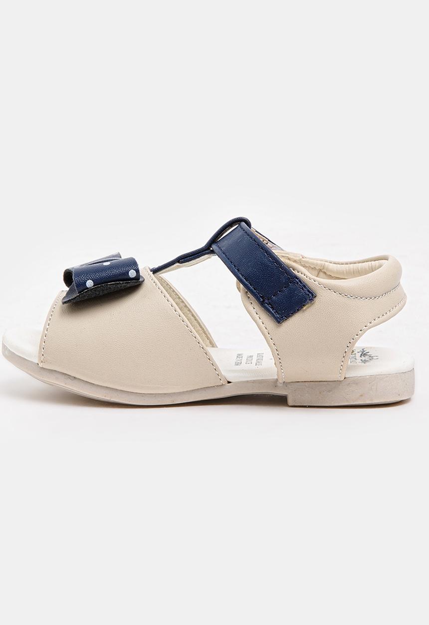 Pop Candy - Bow detail sandal - cream