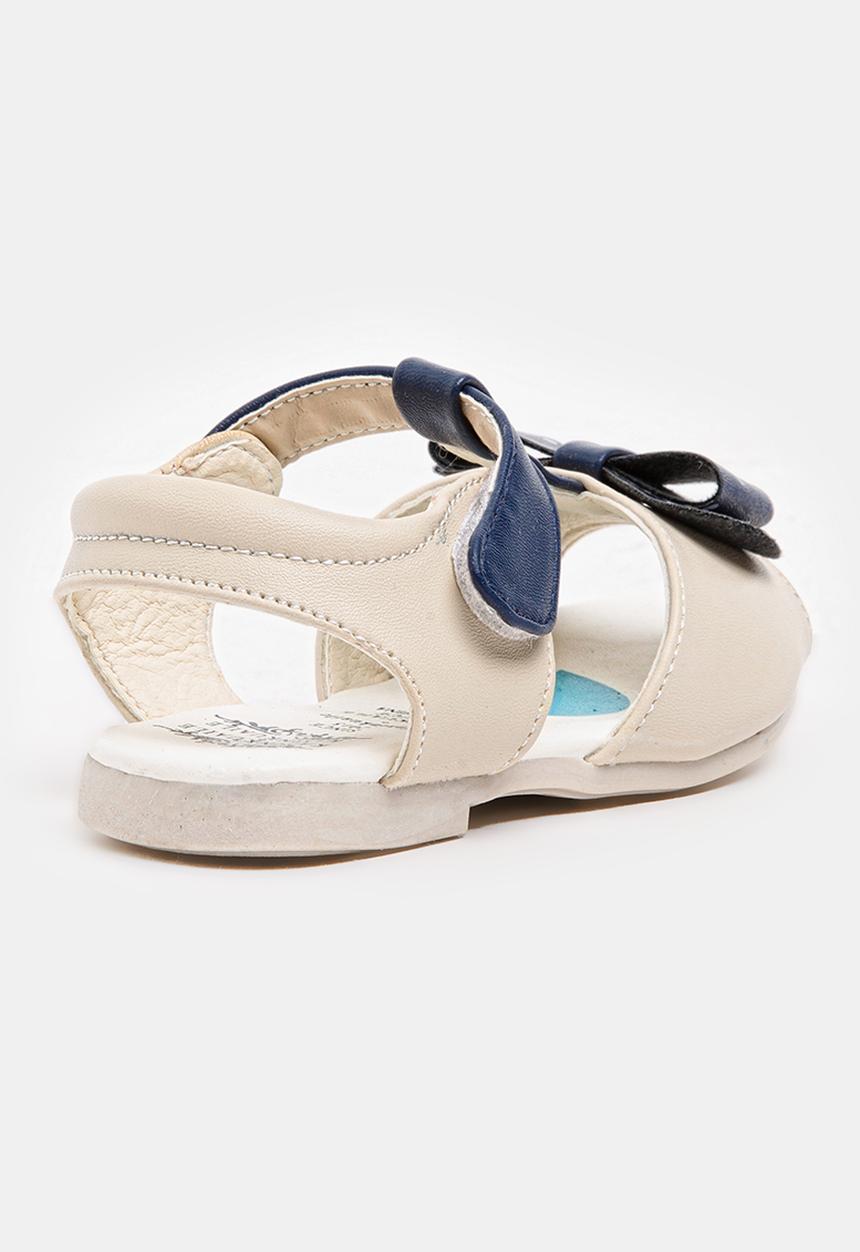 Pop Candy - Bow detail sandal - cream