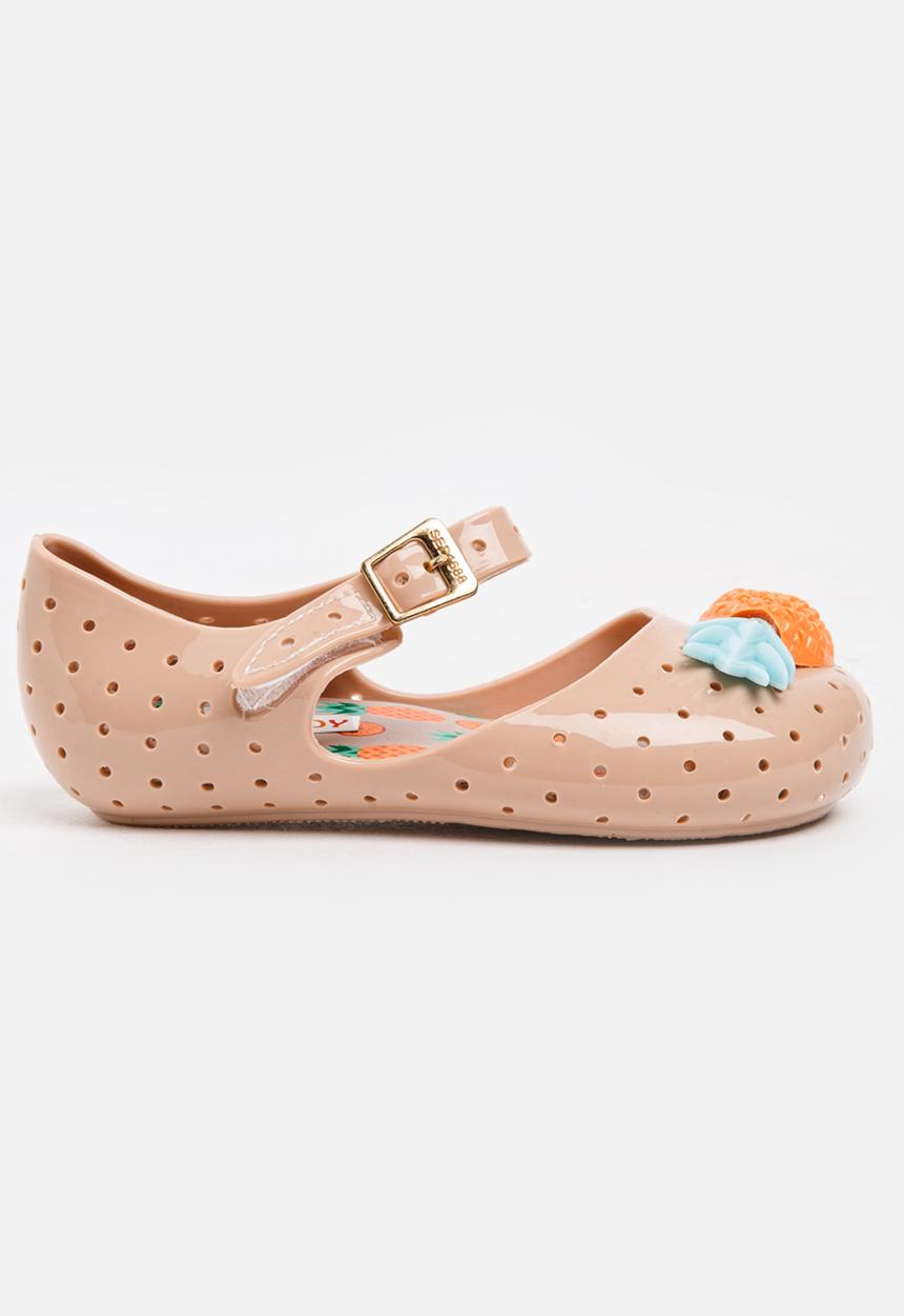 Pop Candy - Girls Pineapple Pumps Nude