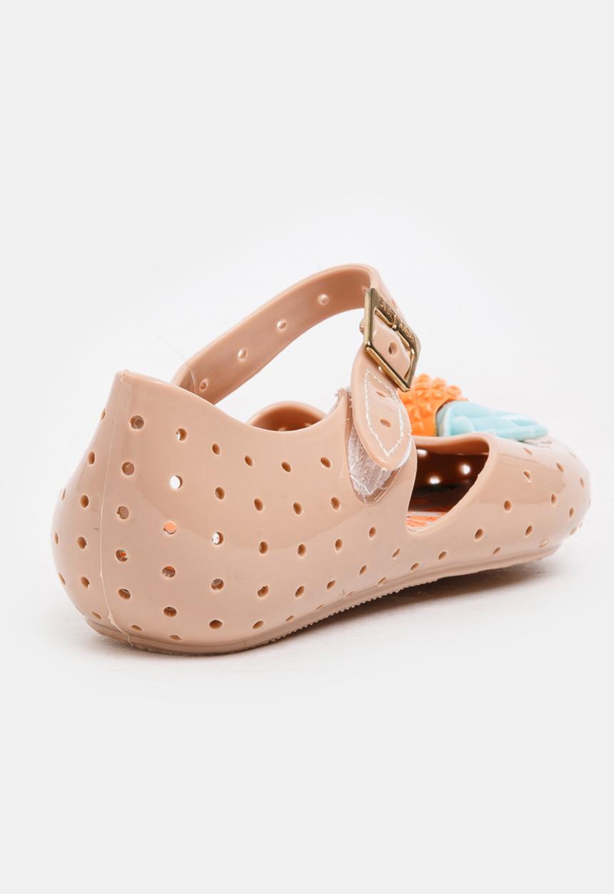Pop Candy - Girls Pineapple Pumps Nude