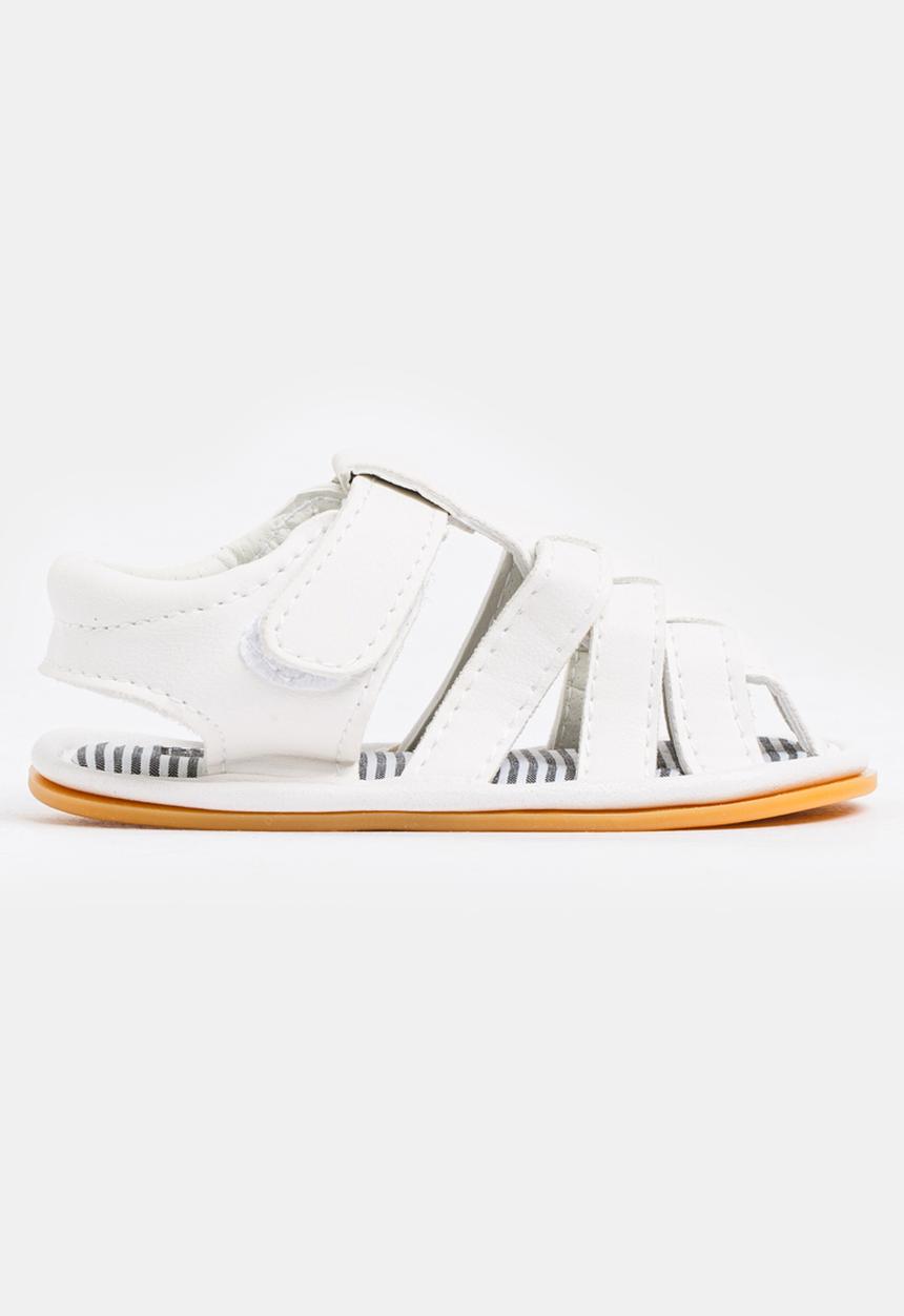 Pop Candy - Girls PU Sandals White
