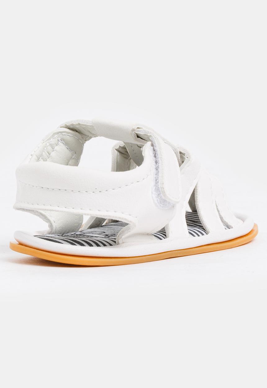 Pop Candy - Girls PU Sandals White