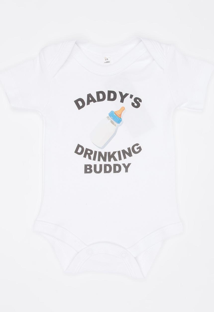 Funky Shop - Slogan Baby Grow White