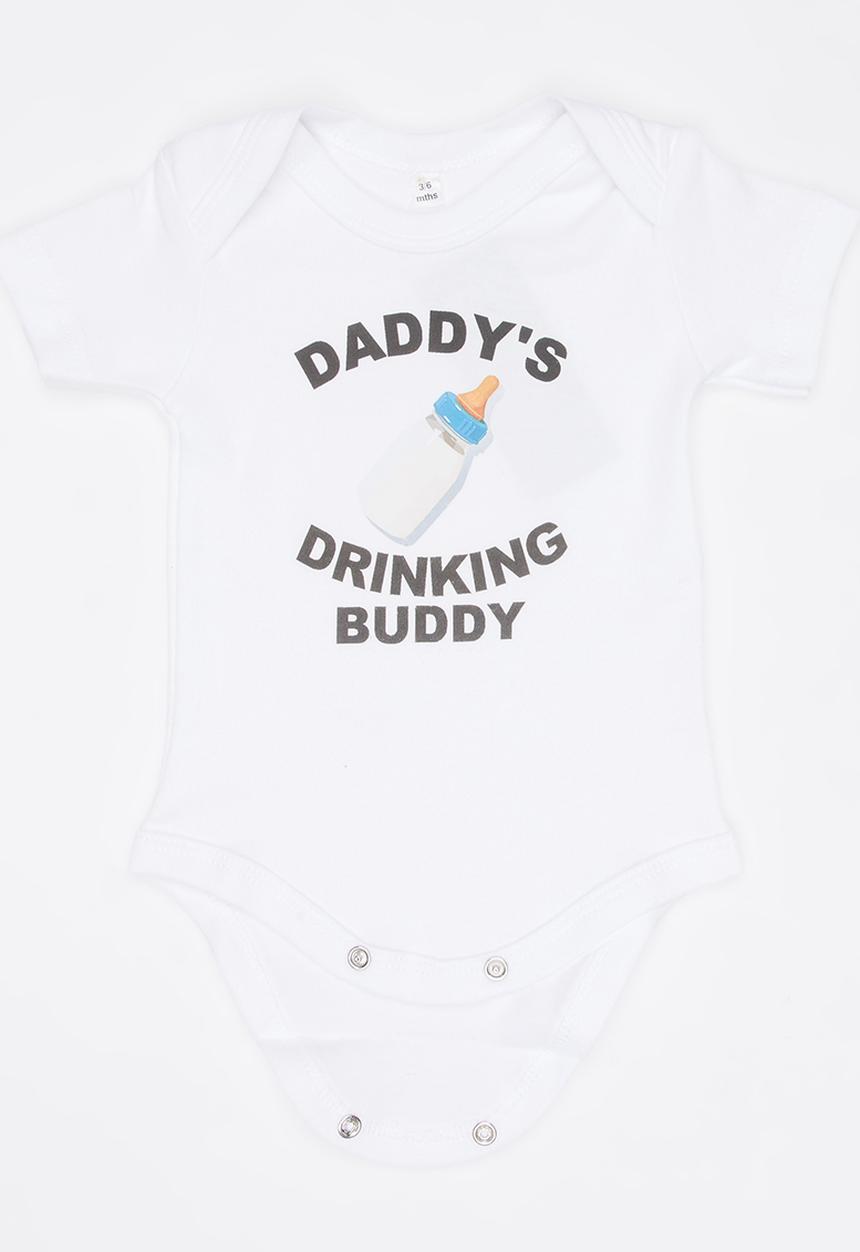 Funky Shop - Slogan Baby Grow White