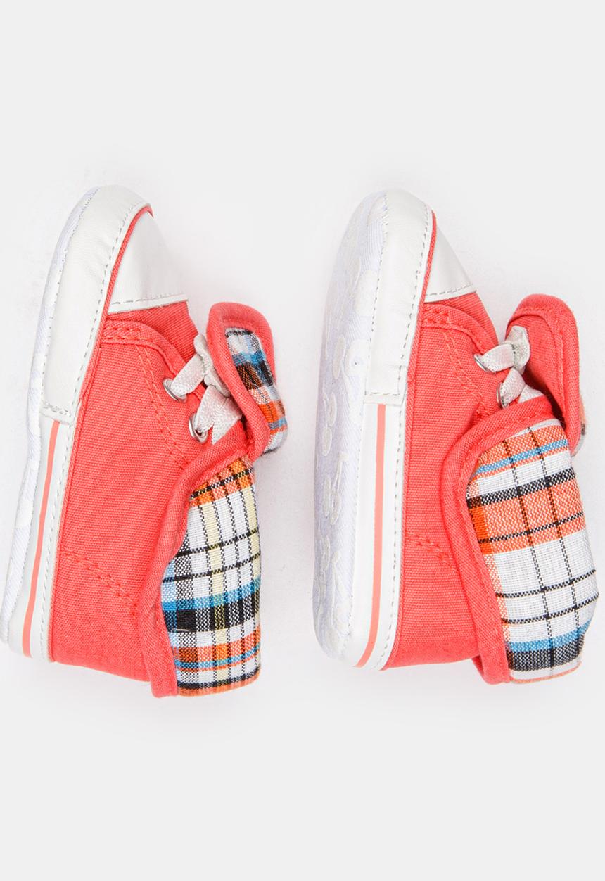Pop Candy - Boys Hi Top Sneakers Coral