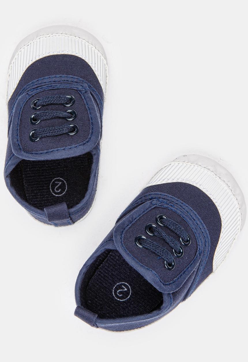 Pop Candy - Girls Textile Sneaker Navy
