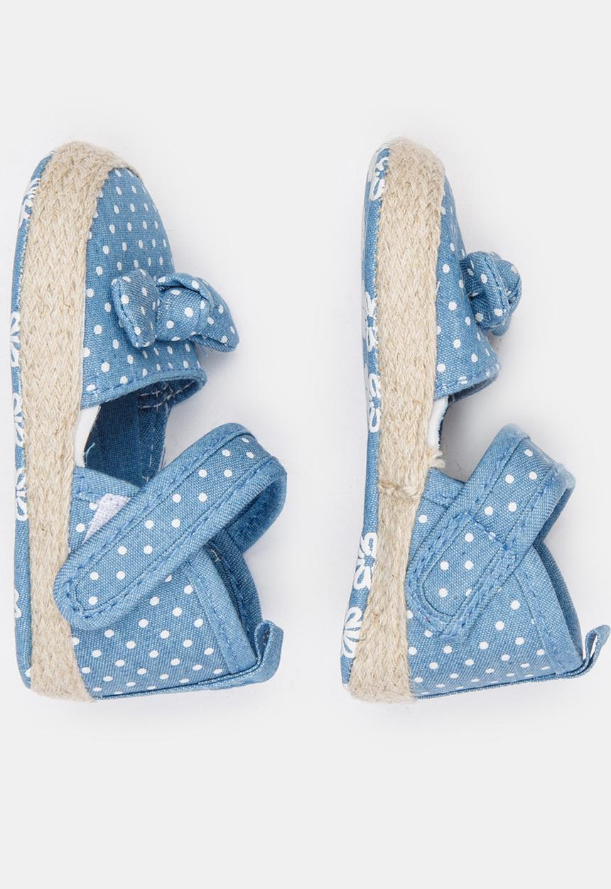 Pop Candy - Girls Bow Shoe Mid Blue
