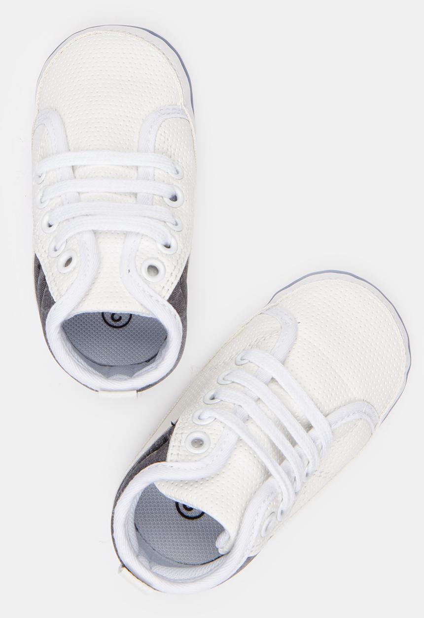 Pop Candy - Boys Hi Top Sneaker White