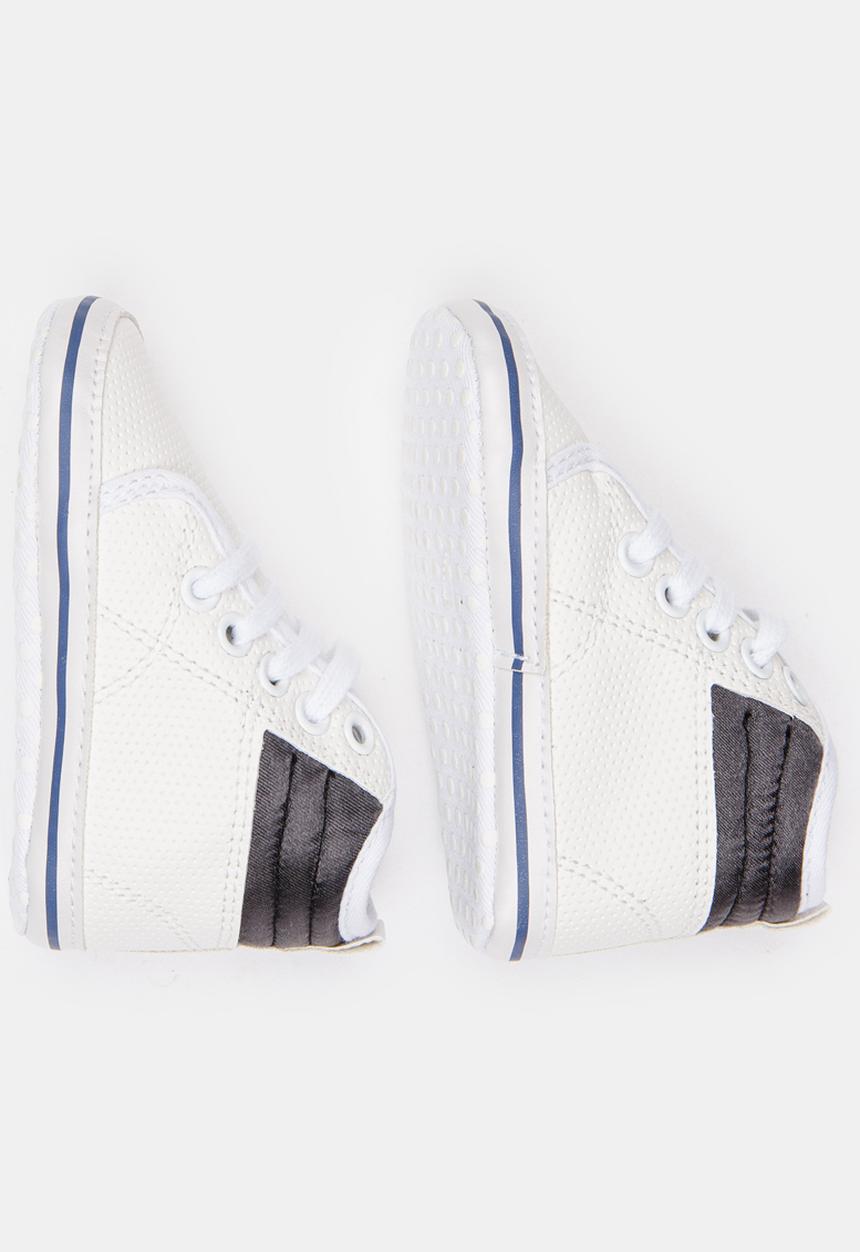 Pop Candy - Boys Hi Top Sneaker White