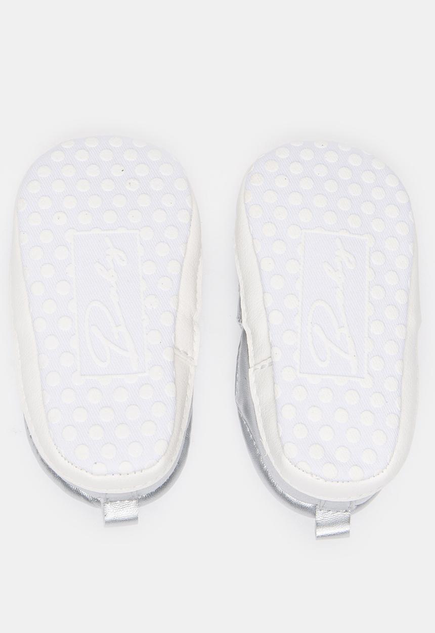 Pop Candy - Girls Star Slip on Sneaker Silver