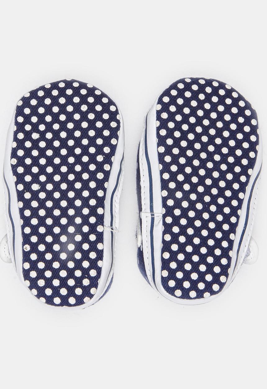 Pop Candy - Girls Spotted Pumps Navy