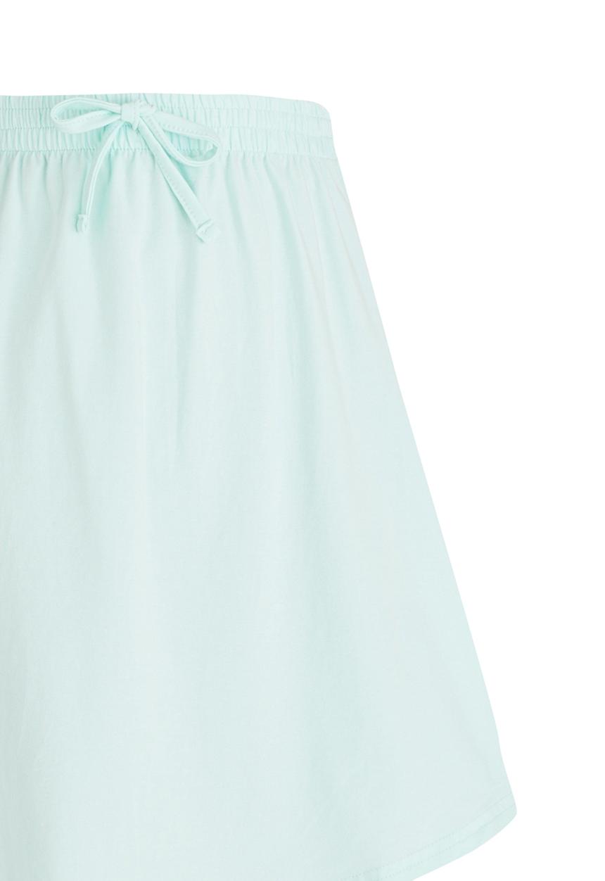 Rebel Republic - Knee Length Printed Knit Skirt Green