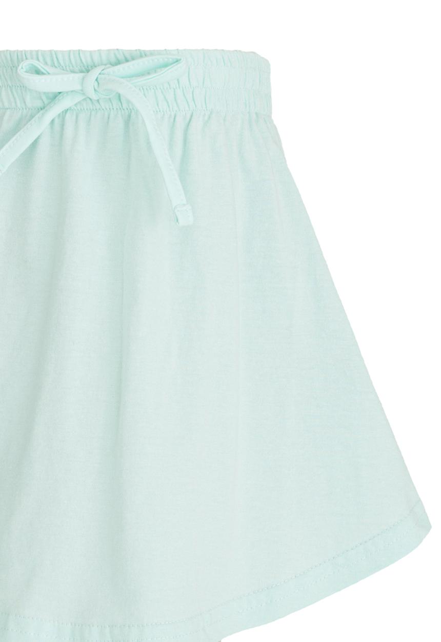 See-Saw - Knee Length Printed Knit Skirt Green