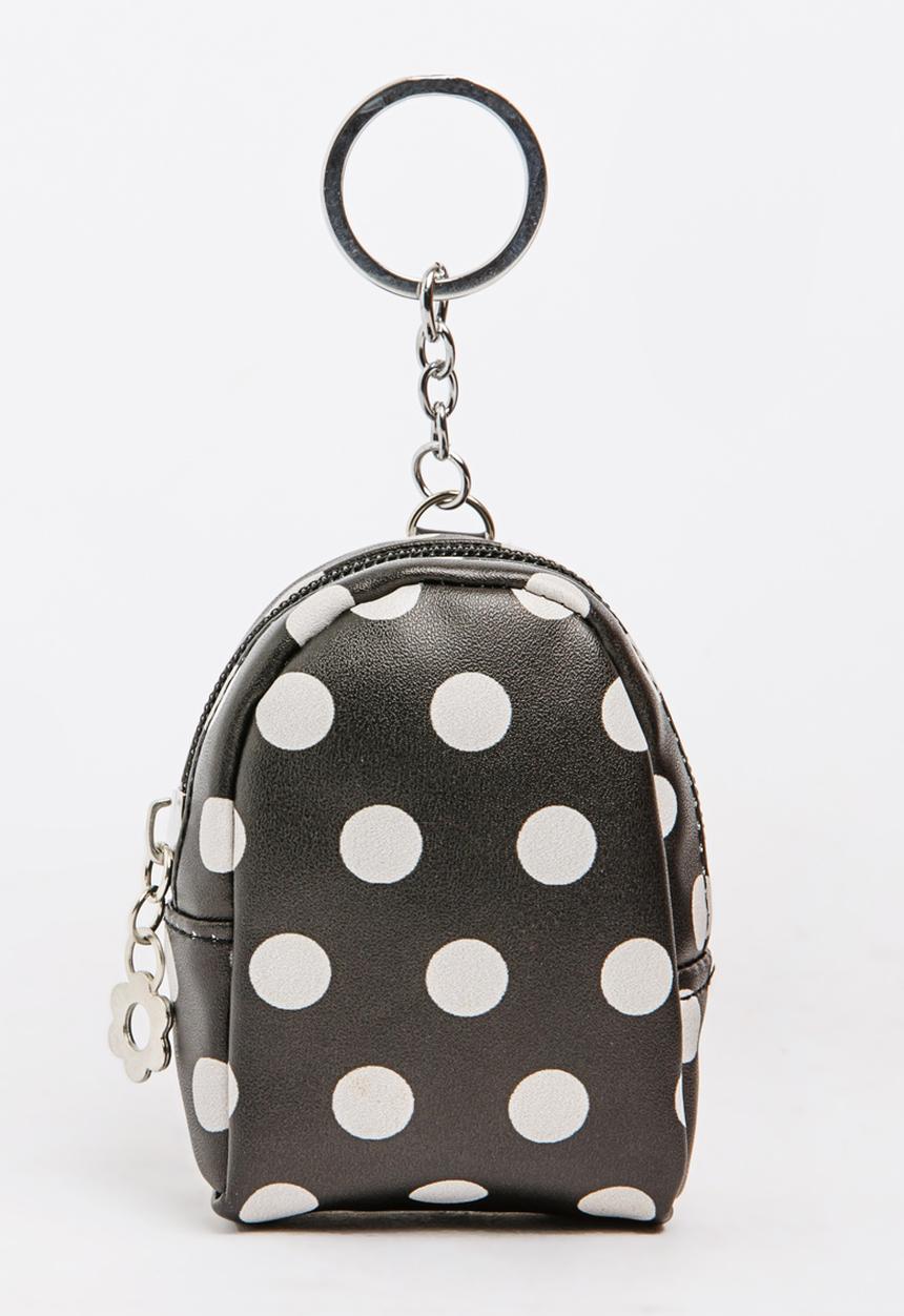 Pop Candy - Girls Spot Backpack Coin Purse Black