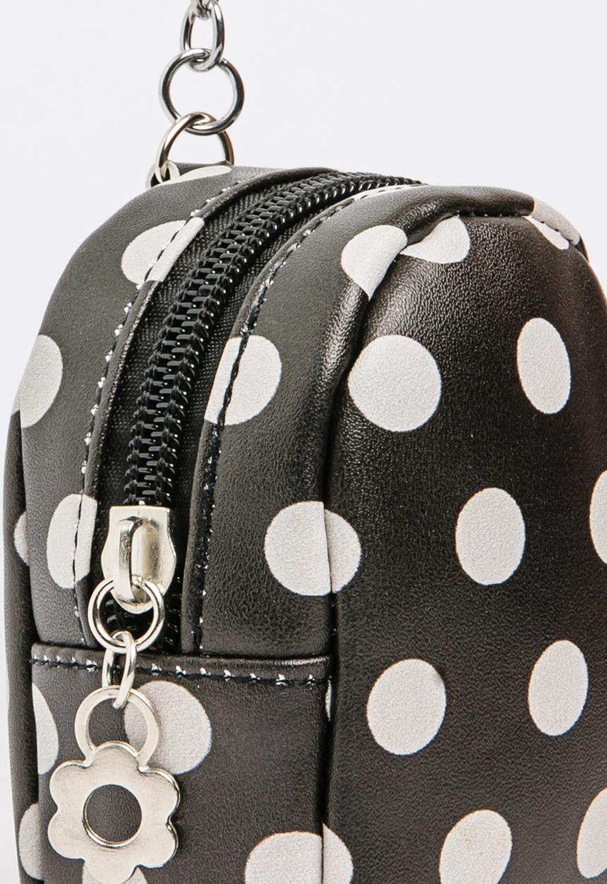 Pop Candy - Girls Spot Backpack Coin Purse Black