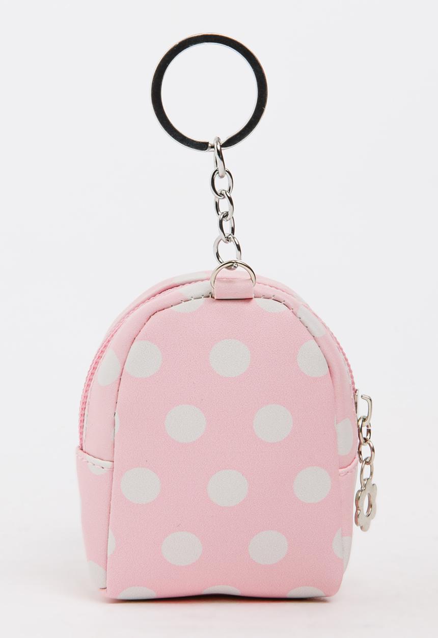 Pop Candy - Girls Spot Backpack Coin Purse Pale Pink