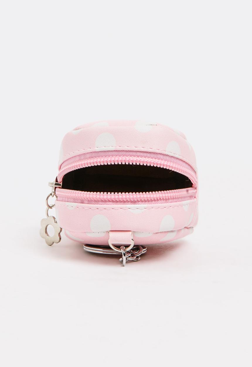 Pop Candy - Girls Spot Backpack Coin Purse Pale Pink