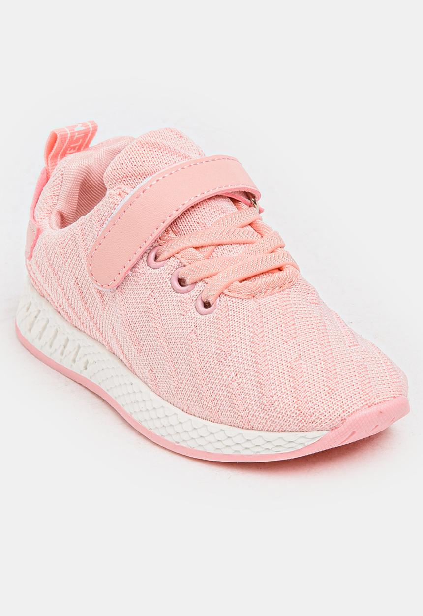 Pop Candy - Fabric Top Sneakers Pale Pink